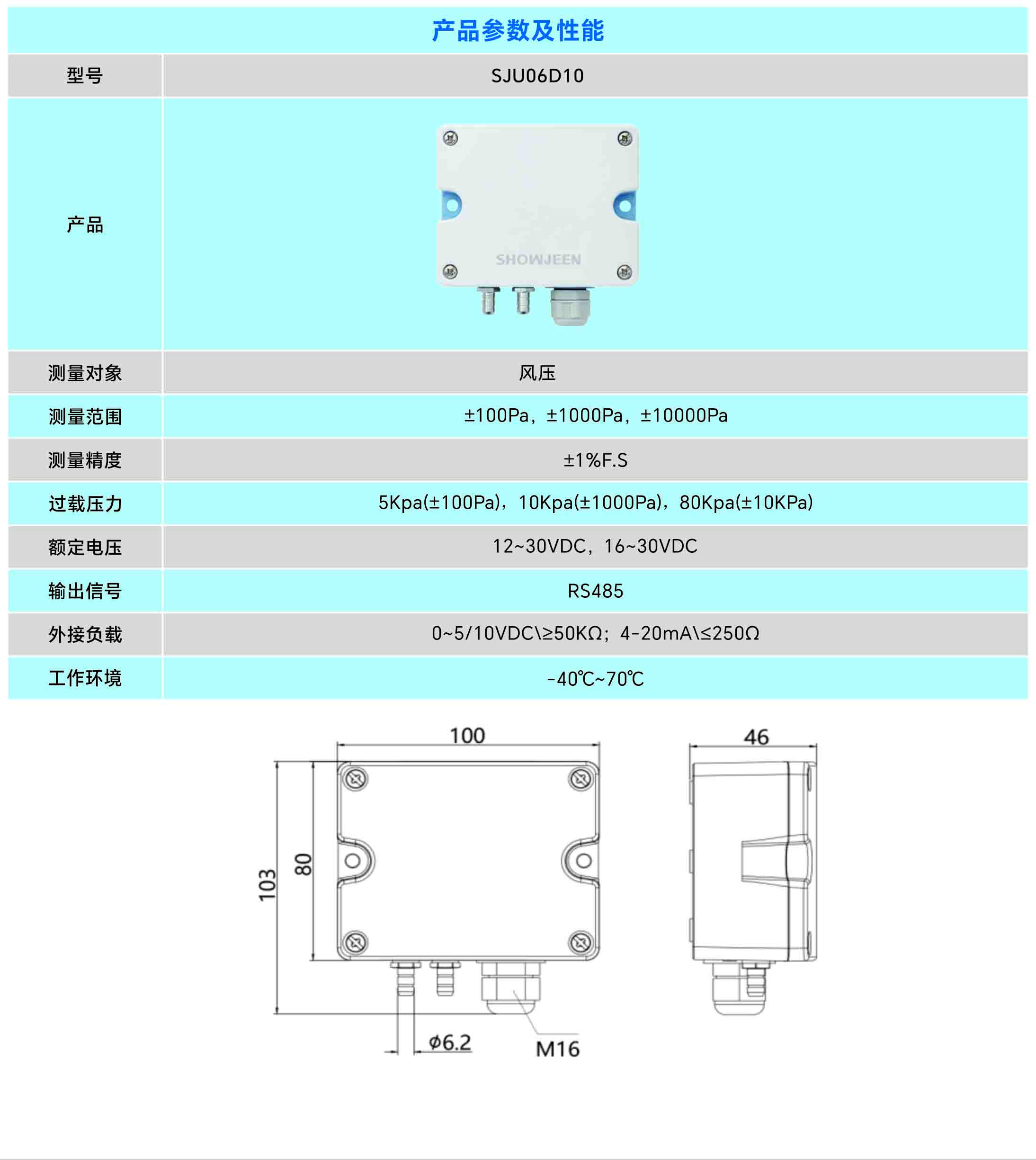风压传感器,风压检测传感器